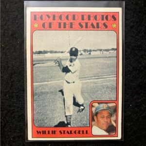 Willie Stargell 1972 Topps Baseball Card Boyhood Photos of the Stars #343